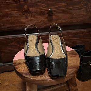 Sam Edelman Black Sling Back Heels Size 10